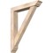 Ekena Millwork Traditional Traditional Smooth Bracket w/ Offset Brace, Douglas Fir, 5 1/2"W x 30"D x 38"H BKT0604X30X38TRA01SDF - alternate 1